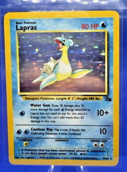 Pokemon TCG Lapras Fossil Holo Unlimited Rare Card 10/62 Vintage 1999 WOTC - Image 5