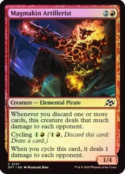 Magmakin Artillerist Foil Aetherdrift Near Mint MTG Magic DNA GAMES - Image 1