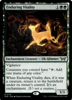 MTG Enduring Vitality Normal NM Duskmourn: House of Horror Magic 176 - Image 1