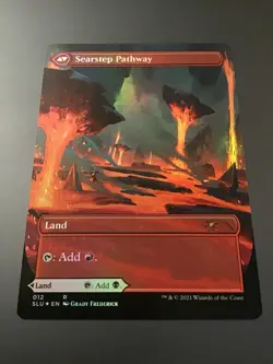 MTG Secret Lair #012 Blightstep / Searstep Pathway Borderless Foil NM - Image 1