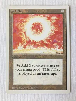 Magic: The Gathering Revised Edition Sol Ring - 3rd Ed. - MTG - 90s - Image 1