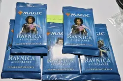 Magic The Gathering Ravnica Allegiance Set Of 5 Booster Packs 630509673155 - Image 1