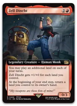 Zell Dincht (Extended Art) #468 (NM) Final Fantasy FIN Magic MTG - Image 1