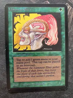 *** ALPHA Llanowar Elves *** NM+ Beauty! - DUTY PAID - Vintage Magic MtG - Image 1