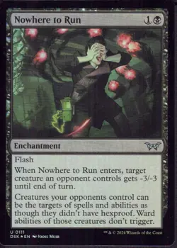 Nowhere to Run (Foil) - Duskmourn DSK - Magic MTG NM - Image 1
