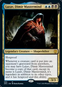 1 x Lazav, Dimir Mastermind - Commander: Zendikar Rising - NM-Mint - MTG - Image 1