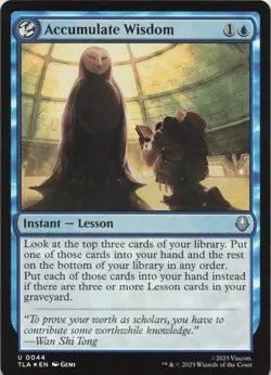 Accumulate Wisdom - FOIL - U Avatar: The Last Airbender 44 - MTG - Image 1