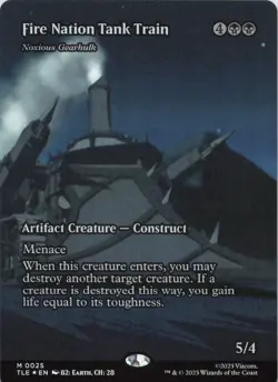 Fire Nation Tank Train - Noxious Gearhulk (Borderless) - FOIL - M Avatar: The La - Image 1