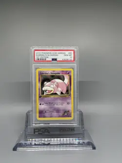 PSA 10 GEM MINT Sabrina's Slowpoke 1ST EDITION Gym Heroes Pokemon Card - Image 1