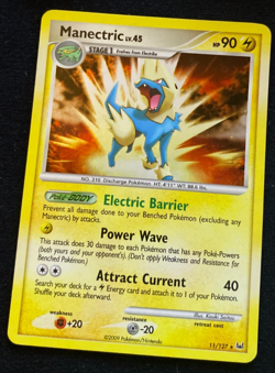 Pokemon TCG Manectric Platinum Base Set 11/127 Holo Rare LP - Image 1