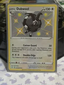 Dubwool - SV104/SV122 Shining Fates SHINY HOLO Rare Pokemon - NM - Image 1