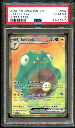 Pokemon Paldea Evolved Bellibolt ex 237 PSA 10 - Image 1