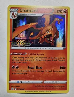 Pokemon TCG Charizard SWSH066 Prerelease Holo Vivid Voltage Stamped Nm - Image 1