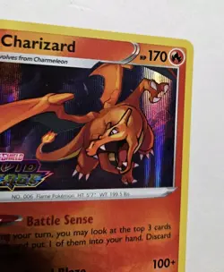 Pokemon TCG Charizard SWSH066 Prerelease Holo Vivid Voltage Stamped Nm - Image 4