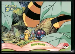 Enter Elekid #4 - Pokemon Topps Pokemon 2000 Movie Blue Logo NM - Image 1