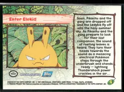 Enter Elekid #4 - Pokemon Topps Pokemon 2000 Movie Blue Logo NM - Image 2