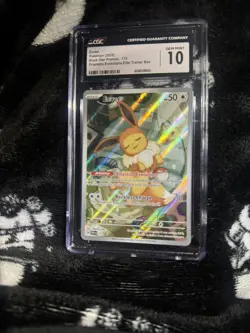 2025 Eevee Promo 173 Pokemon Prismatic Evolutions ETB Promo CGC 10 GEM MINT PSA - Image 1