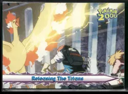 Releasing The Titans #39 - Pokemon Topps Pokemon 2000 Movie Blue Logo NM - Image 1