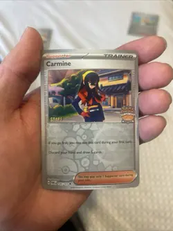 Pokemon TCG: Carmine 145/167 STAFF Regional Championships Promo SV05 2024 Nm - Image 1