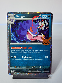 Pokemon Gengar Trick or Trade BOOster 057/091 Cosmos Holo SWIRL 🌀 #3 - Image 1