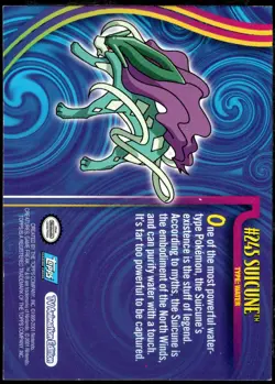 2001 Topps Pokemon Johto League Champions Non Foil #245 Suicune - Image 2