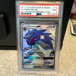 2017 Pokemon Shining Legends #77a Zoroark GX Full Art PSA 9 Mint - Image 1
