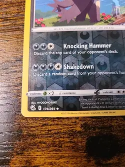 Pangoro 174/264 Reverse Holo Pokemon TCG: Fusion Strike Near Mint Uncommon - Image 2