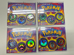 Vintage 1999 Pokemon Battling Coin Game Four Packs w 3 Different Coins Each - Image 1