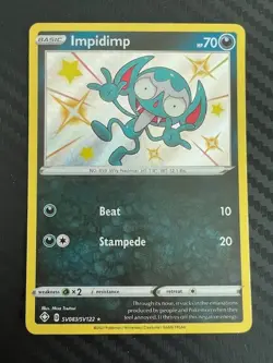 Pokemon TCG Impidimp Shining Fates SV083/SV122 Holo Shiny Holo Rare VLP - Image 1