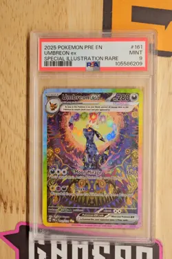 2025 POKEMON PRE EN-PRISMATIC EVOLUTIONS #161 UMBREON EX PSA 9 - Image 1