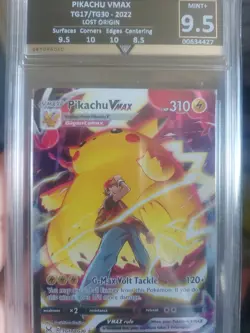 Pokemon TCG Pikachu VMAX Lost Origin Trainer Gallery TG17/TG30 GG 9.5 Mint+ - Image 1