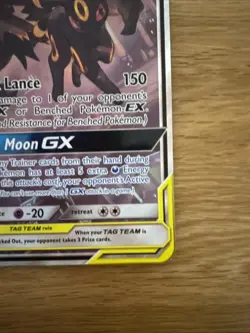 Pokemon Card Umbreon & Darkrai GX SM241 Sun & Moon Black Star Jumbo Promo NM - Image 4