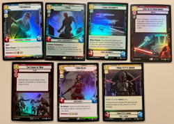 Star Wars Unlimited Shadows Of The Galaxy Rare Foil Lot - 9 Cards - Image 1
