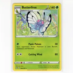 Pokemon TCG Butterfree 003/192 Swsh02: Rebel Clash Regular Rare Card EN-NM 2020 - Image 1