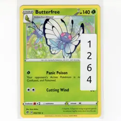 Pokemon TCG Butterfree 003/192 Swsh02: Rebel Clash Regular Rare Card EN-NM 2020 - Image 3