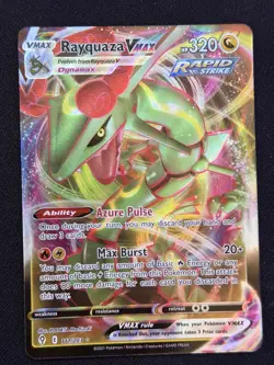 Pokemon TCG Rayquaza VMAX Holo Ultra Rare Card 111/203 - Image 1