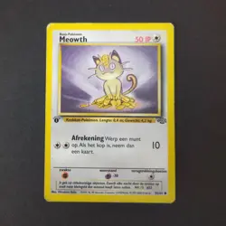 Pokemon Card WOTC 1999: Meowth 56/64 1st Edition - Jungle Set (Netherlands) - Image 1