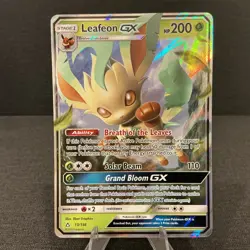Leafeon GX 13/156 Ultra Prism Ultra Rare Holo Pokemon TCG Card - Image 1