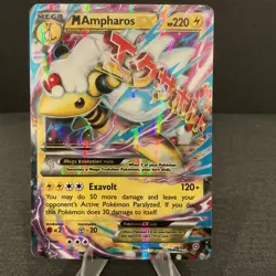 M Ampharos EX 28/98 Ancient Origins Ultra Rare Holo 2015 Pokemon TCG Card - Image 1