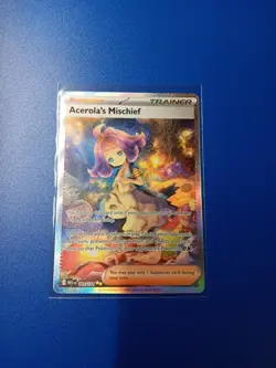 Pokemon Acerola's Mischief 183/132 Mega Evolution Holo Full Art Card - Image 1