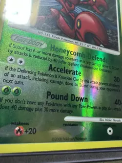 Scizor 25/100 Reverse Holo Rare Stormfront Pokemon Card - Image 2