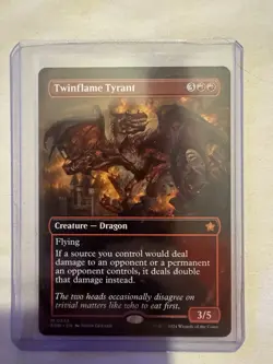 MTG Twinflame Tyrant Borderless Card, FDN 333 Foundations, Regular Edition - Image 1