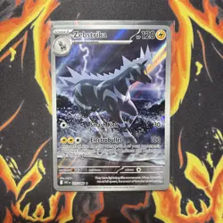 Pokemon TCG White Flare Illustration Rare Card Zebstrika 115/086 NM Condition - Image 1