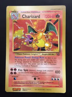 1999 Rare Charizard CoroCoro Comics Jumbo Promo Japanese Pokemon Card - Image 1