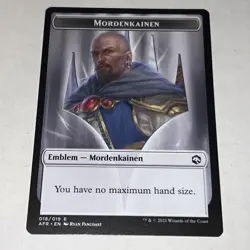 1x Mordenkainen Emblem AFR MTG 18/22 TOKEN M/NM - Image 1