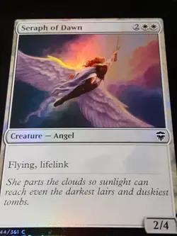 Seraph of Dawn FOIL , Commander Legends , NM , MTG , FREE SHIPPING - Image 2