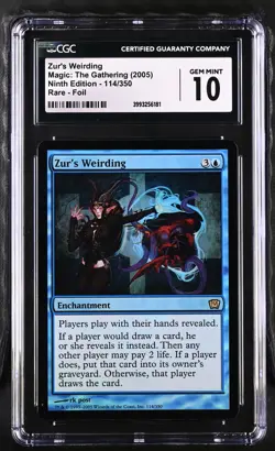 ZUR'S WEIRDING 9th Edition Foil Rare CGC 10 Gem Mint MTG [Nostalgium] - Image 1