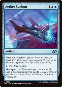 Aether Syphon Foil Aetherdrift Near Mint MTG Magic DNA GAMES - Image 1