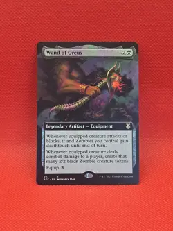 MTG Adventures In The Forgotten Realms AFR Wand of Orcus Extended Art 297 R - Image 1