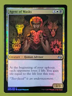 FOIL Agent of Masks x1 Modern Masters 2017 1x Magic the Gathering MTG - Image 1